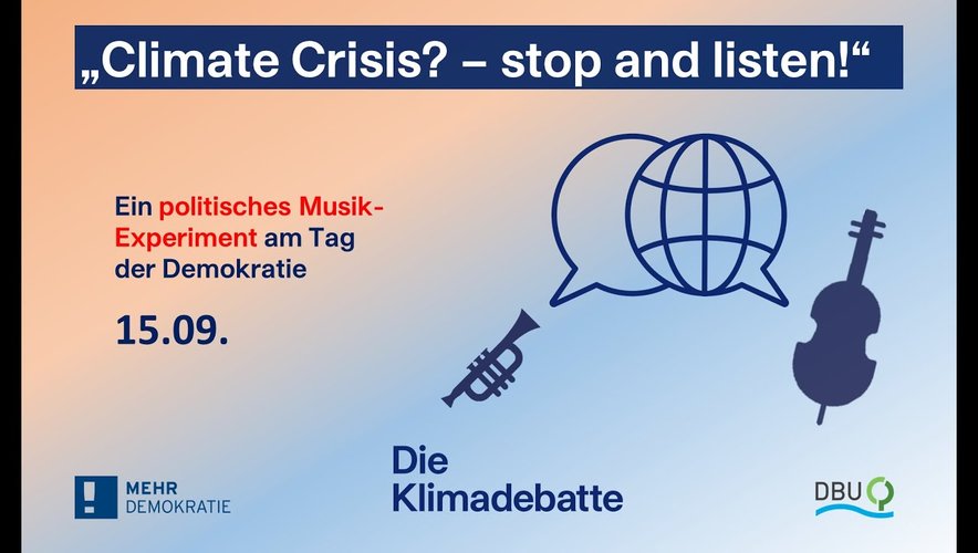 "Climate Crisis! Stop and Listen!" Ein Vorgespräch zum Musik-Experiment mit Oliver Mascarenhas