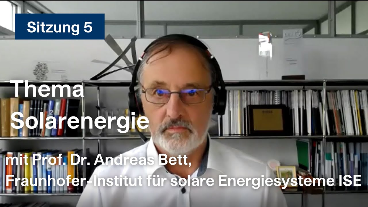 Solarenergie in Deutschland mit Prof. Dr. Andreas Bett - Handlungsfeld Energie